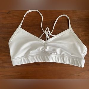 Aloyoga white sports bra